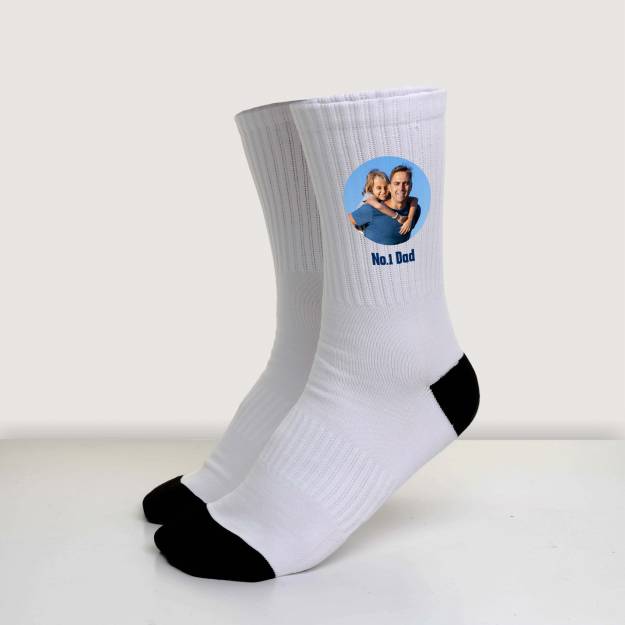 Any Photo and Message - Personalised Socks