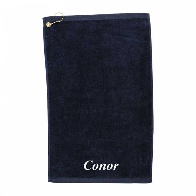 Embroidered Personalised Golf Towel