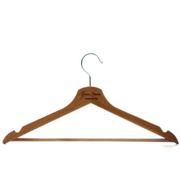 Groom Party Personalised Wooden Hangers