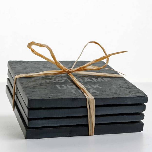 Slate Coasters - Keep Calm (Set of 4)