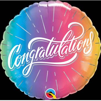 Congratulations Gold Balloon in a Box