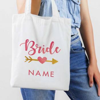 Bride Any Name Personalised Tote Bag