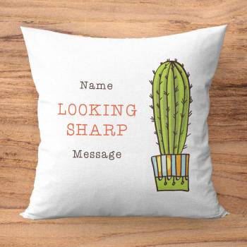 Looking Sharp Personalised Cushion Square