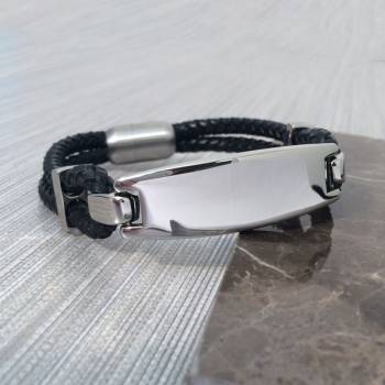 Men's Double Layer Bracelet - Engraved