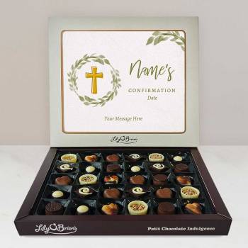 Name's Confirmation Wreath - Personalised Chocolate Box 290g