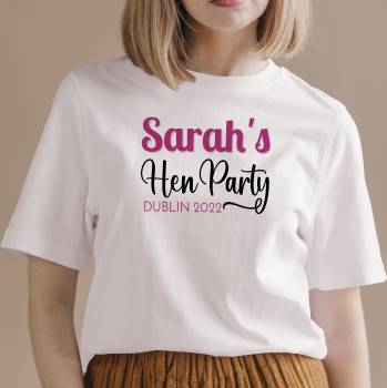 Any Name Hen Party - Personalised T-Shirt