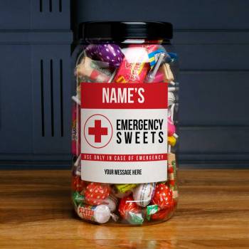 Emergency - Personalised Sweets Jar