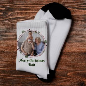 Any Photo and Message - Personalised Christmas Socks