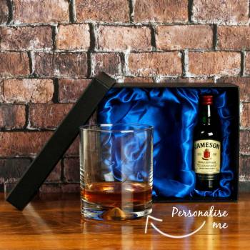 Any Message - Miniature Jameson & Whiskey Glass in Presentation Box
