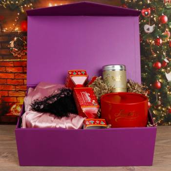 Lingerie (Two Piece), Christmas Candle & Chocs Gift Box