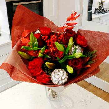 The Christmas Day Fresh Flowers Bouquet