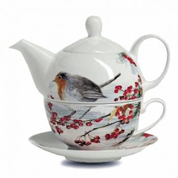 Robin Tea For One Bone China Set - Newgrange Living