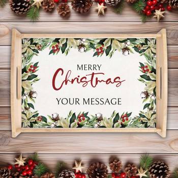 Merry Christmas - Personalised Serving Tray