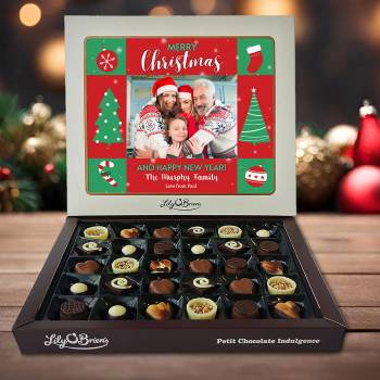 Any Photo Merry Christmas - Personalised Chocolate Box 290g