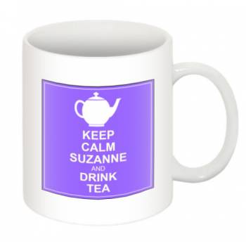 Keep Calm and Drink Tea Personalised Mug