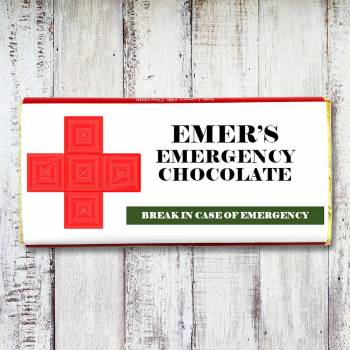Emergency Personalised Chocolate Bar