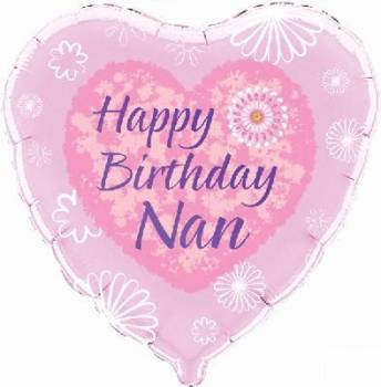 Happy Birthday Nan - Balloon in a Box