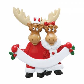 Personalised Christmas Ornament - Moose Family