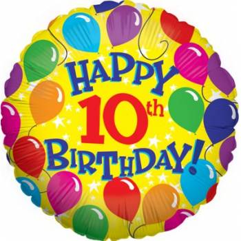 Happy 10th Birthday Balloon in a Box
