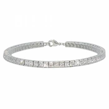 Tipperary Crystal Silver Tennis Bracelet