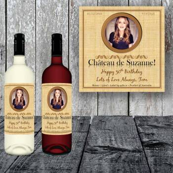 Any Photo Any Message Personalised Wine