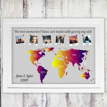 World Map Poster - Personalised