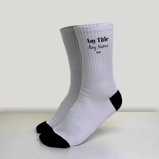 Any Text - Personalised Socks