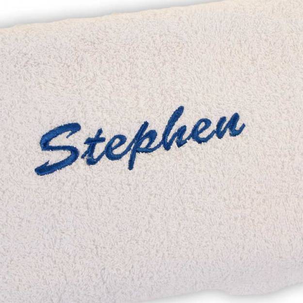 Embroidered Personalised Bath Towel