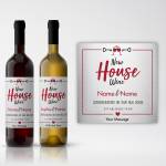 New House Wine Any Name Any Message Personalised Wine