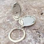 Double Mirror Keyring - Engraved With Your Message