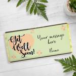 Get Well Soon Heart Personalised Chocolate Bar