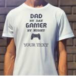 Dad by Day Gamer by Night Personalised T-Shirt