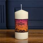Happy Halloween Silhouette - Halloween Personalised Candle