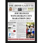 Dublin Marathon Winner - Male Newspaper Spoof