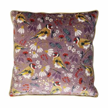Tipperary Crystal Birdy Cushion - Goldfinch