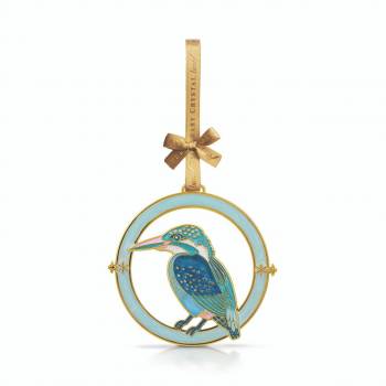 Tipperary Crystal Birdy Hanging Decoration - Kingfisher