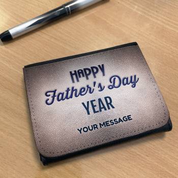 Happy Father's Day Wallet - Black