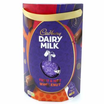Cadbury Dairy Milk Fruit & Nut and Wholenut Chocolate Easter Egg 249g