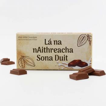 Lá na nAithreacha Sona Duit - Irish Milk Chocolate Bar 75g