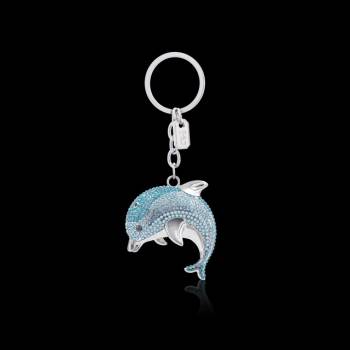 Tipperary Crystal Blue Dolphin Keyring
