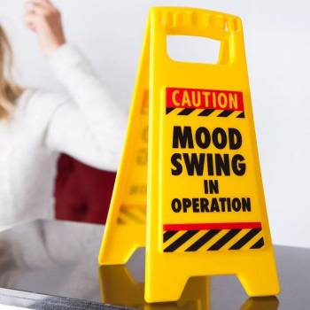 Desk Warning Sign - Mood Swings