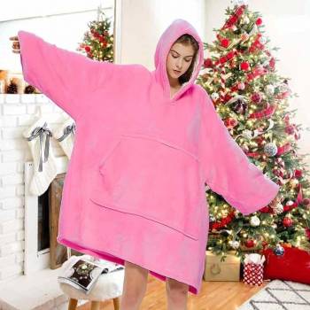 Pink Oversize Snuggle Hoodie