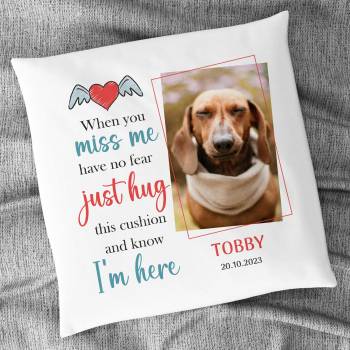 When you miss me... Personalised Cushion Square