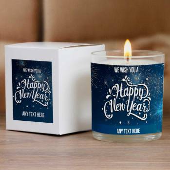 Happy New Year - Personalised Scented Candle