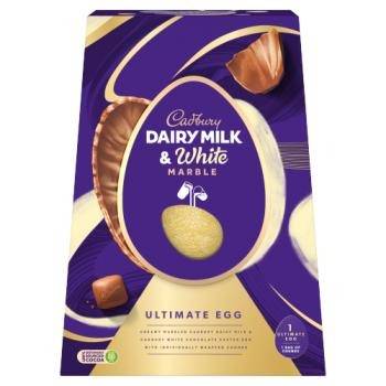 Cadbury Dairy Milk & White Marble Chocolate Ultimate Easter Egg 372G