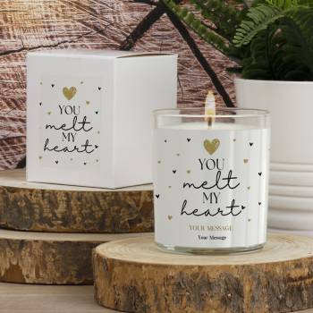 You Melt my Heart - Personalised Scented Candle