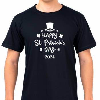 Happy St Patrick's Day - Black T-Shirt