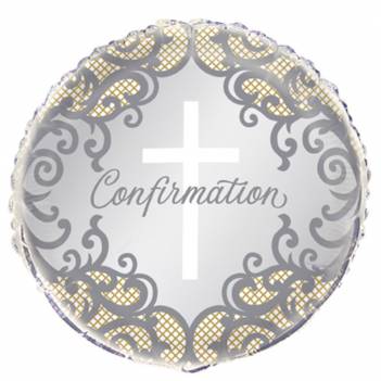 Confirmation Balloon - Available in Pink, Blue or Silver