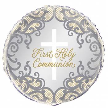 First Holy Communion Balloon - Pink, Blue or Silver