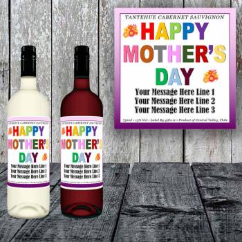 Mothers Day Personalised Wine